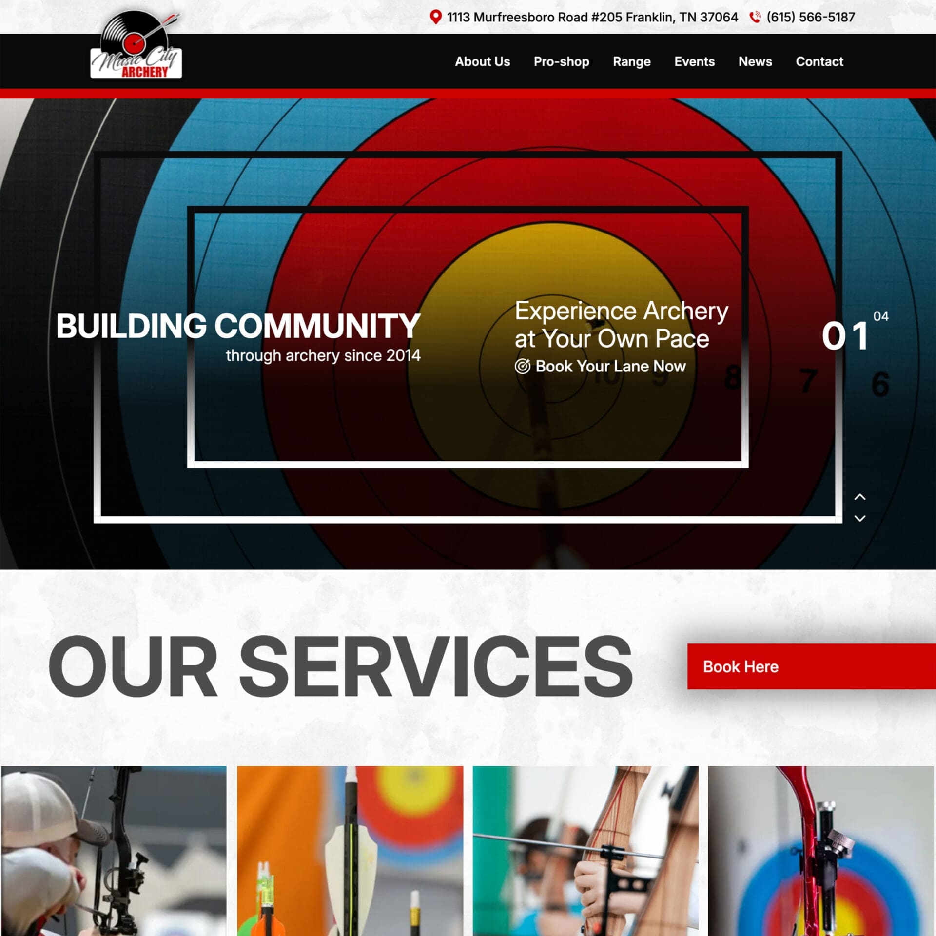 Chattanooga Website Design: Music City Archery