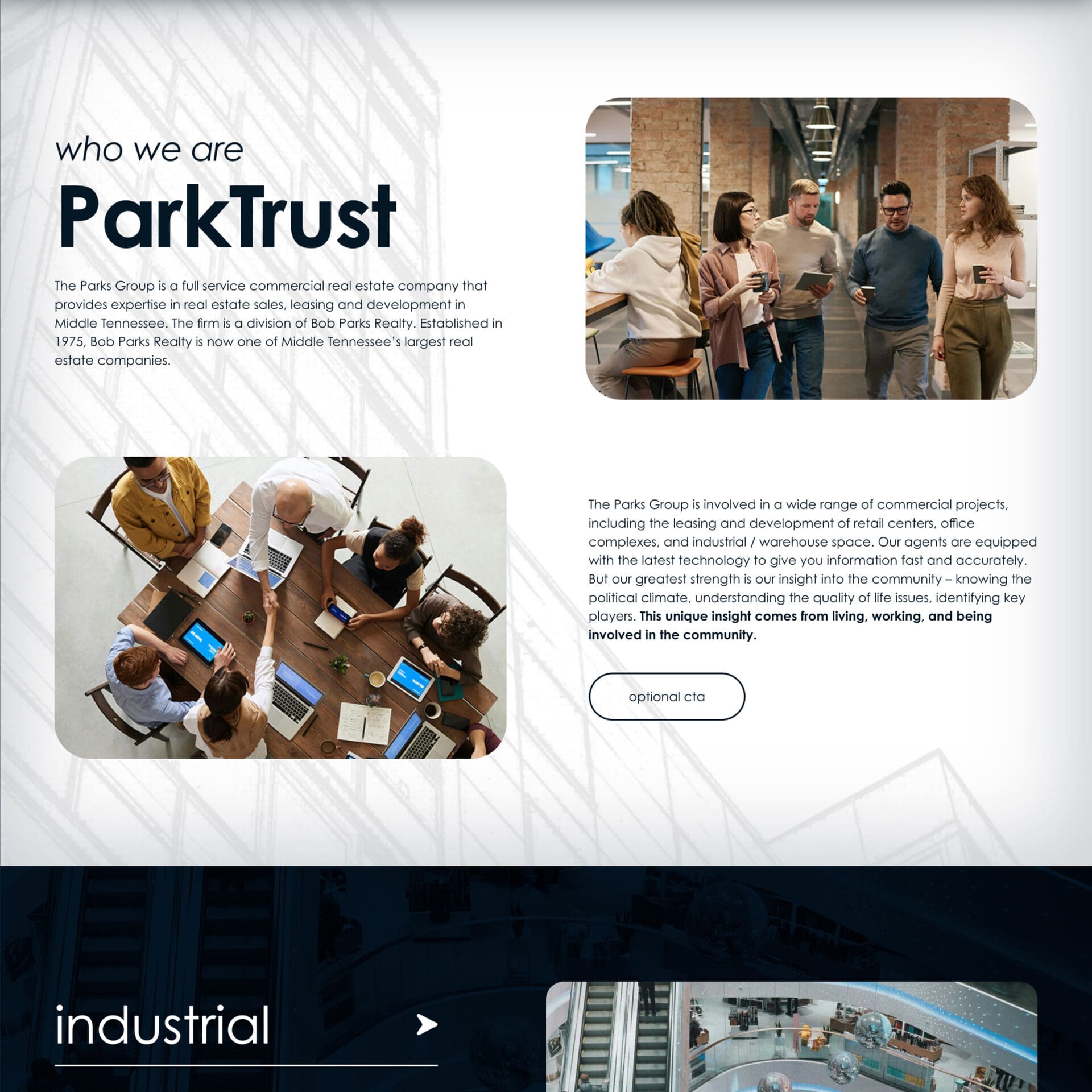 Chattanooga Website Design: ParkTrust Commercial